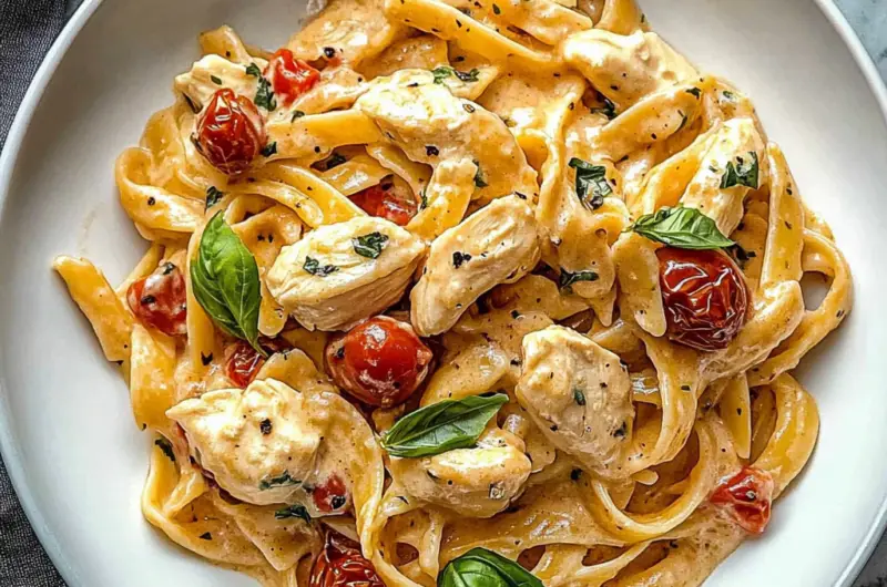 Chicken Pasta in Creamy Tomato Sauce