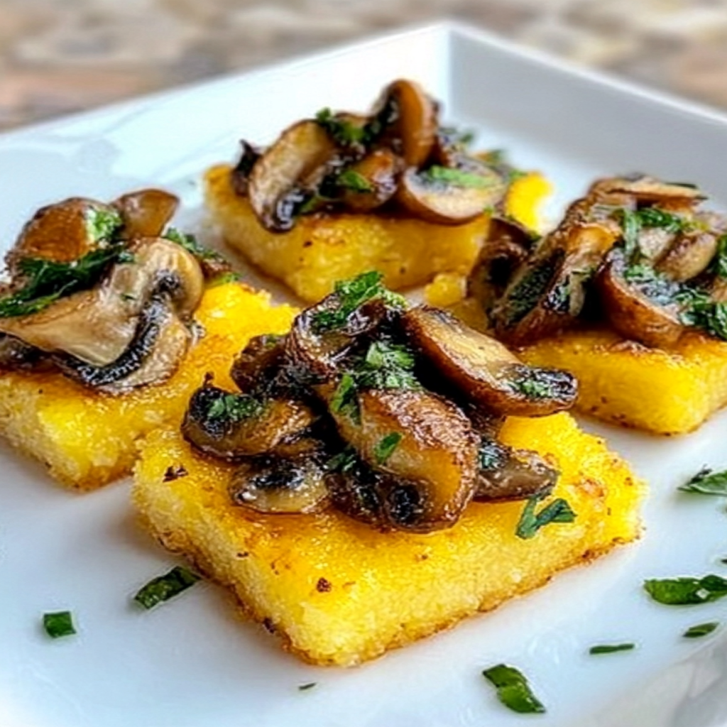 Crispy Polenta with Mixed Mushrooms(02)