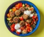 Balanced Lamb Kofta Veggie Bowl with Quinoa and Yoghurt: …