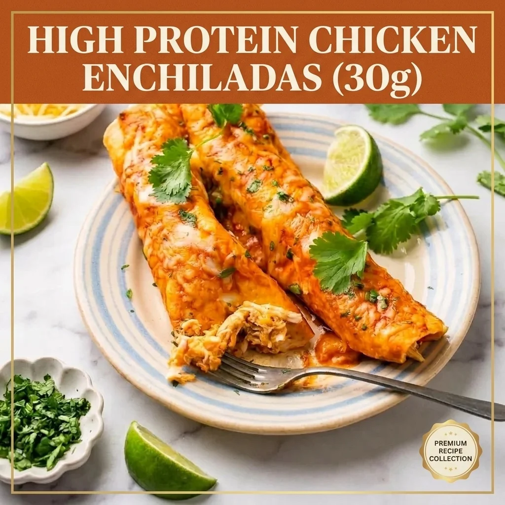 High Protein Chicken Enchiladas (30