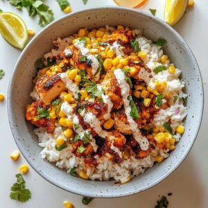 Irresistible Street Corn Chicken Rice Bowl Recipe - Top delicious recipe