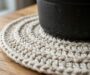 Easy Farmhouse Crochet Trivet Hot Pad (Free Pattern)