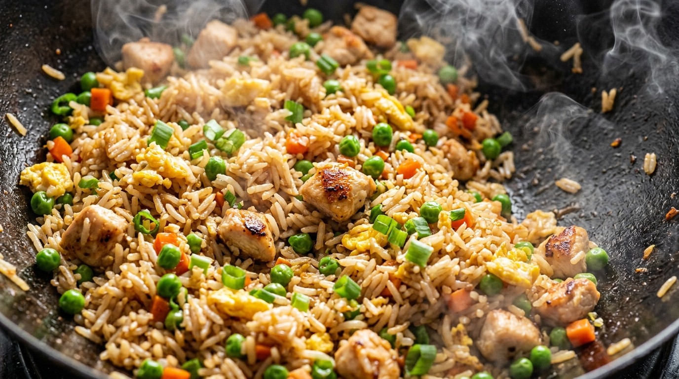 Easy Restaurant-Style Chicken Fried Rice hero shot